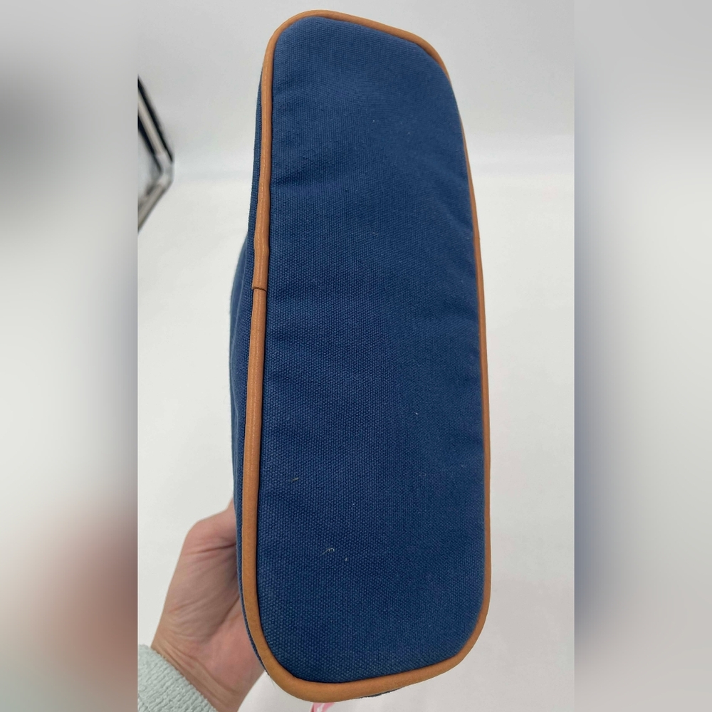 Hermes Blue Canvas Pouch - Picture 6 of 9